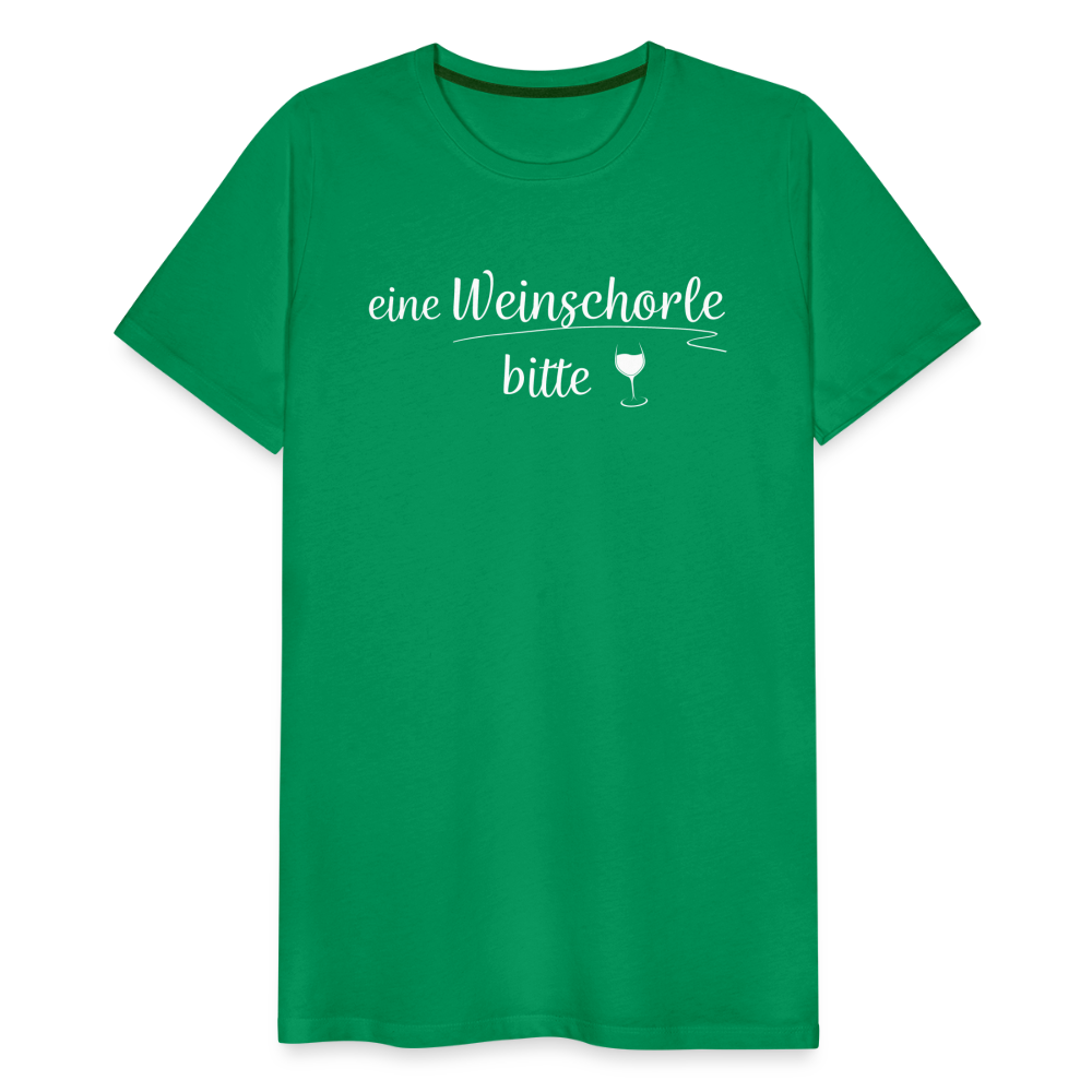 eine Weinschorle bitte - Männer T-Shirt - Kelly Green