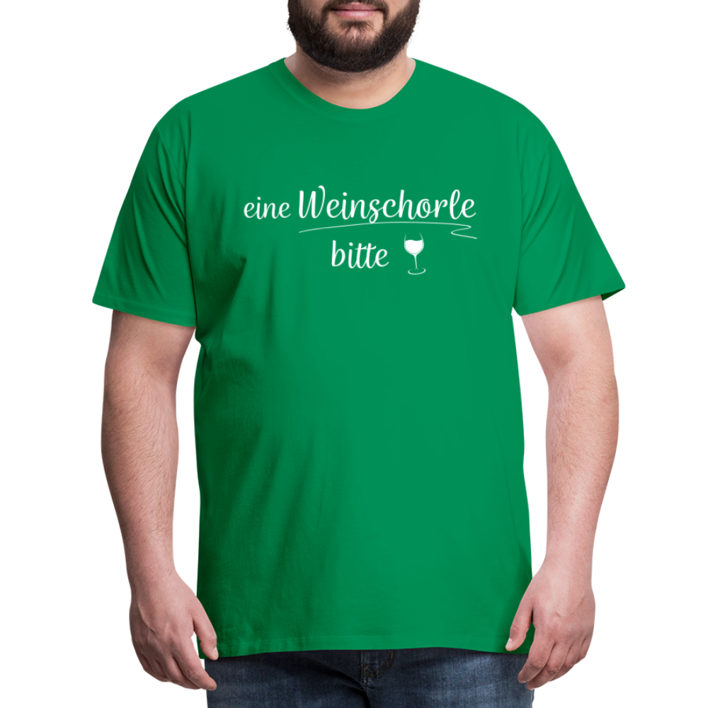eine Weinschorle bitte - Männer T-Shirt - Kelly Green