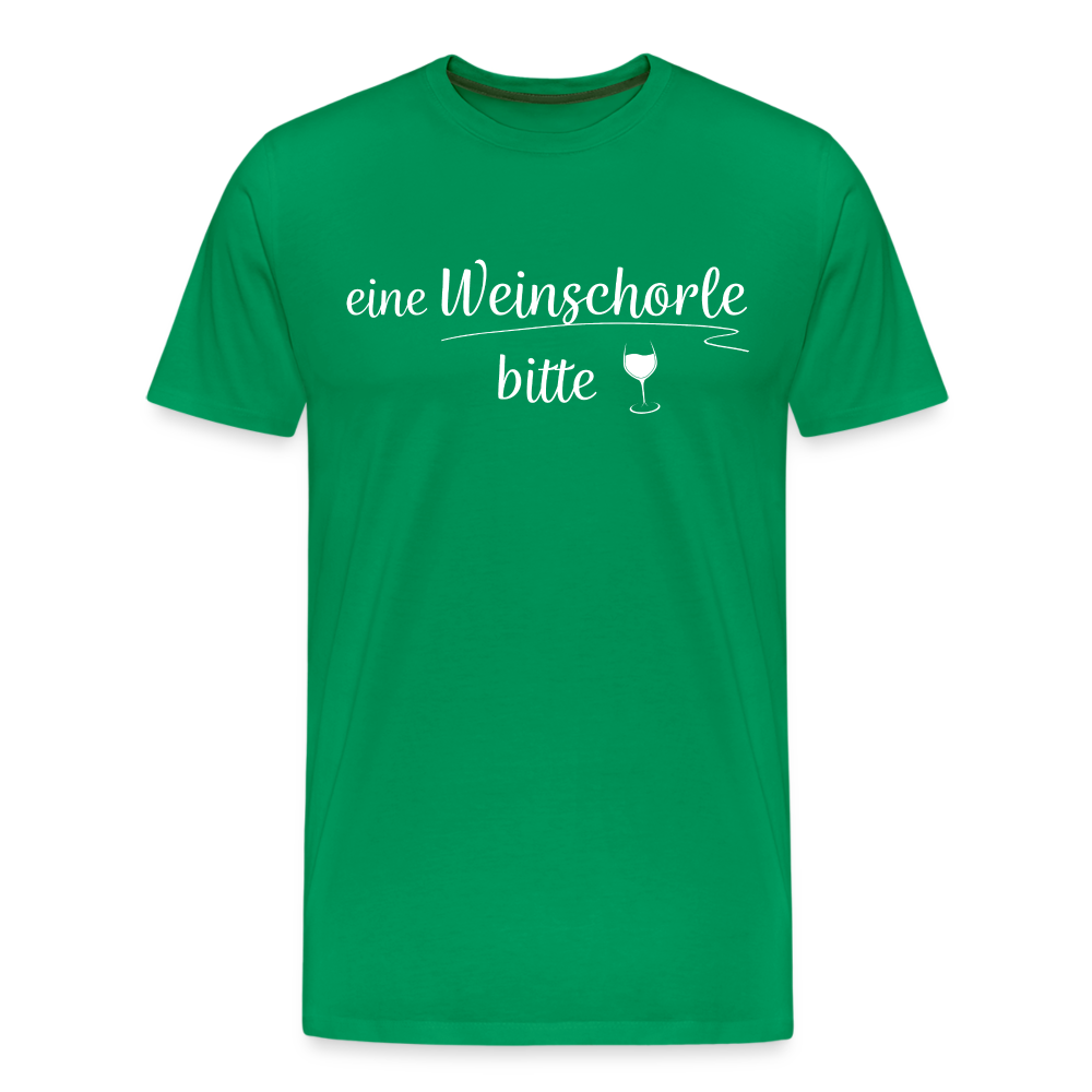 eine Weinschorle bitte - Männer T-Shirt - Kelly Green