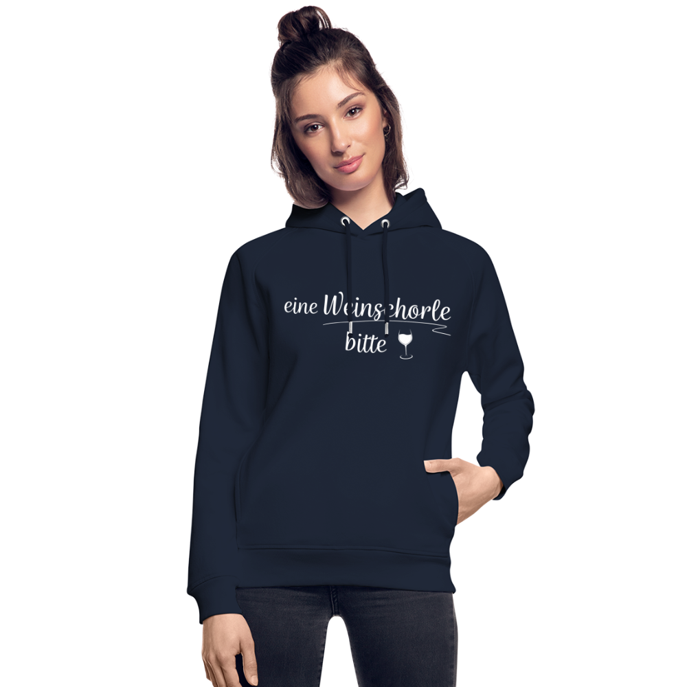 eine Weinschorle bitte - Unisex Bio-Hoodie - Navy