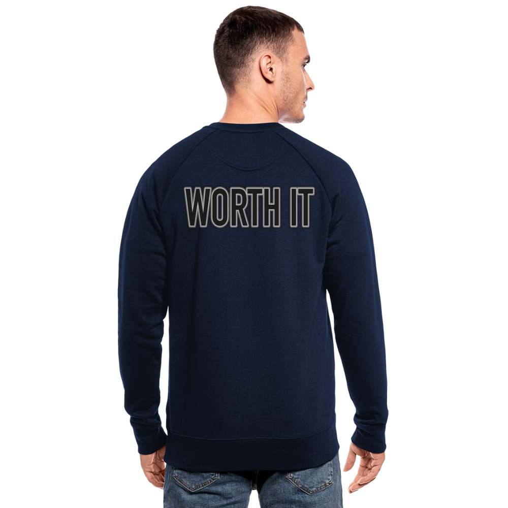 Worth it - Männer Bio-Sweatshirt - Navy