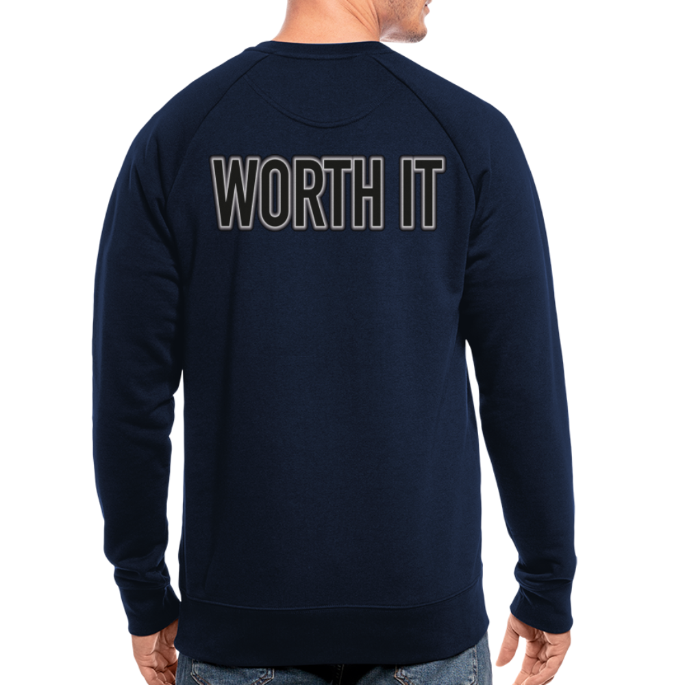 Worth it - Männer Bio-Sweatshirt - Navy