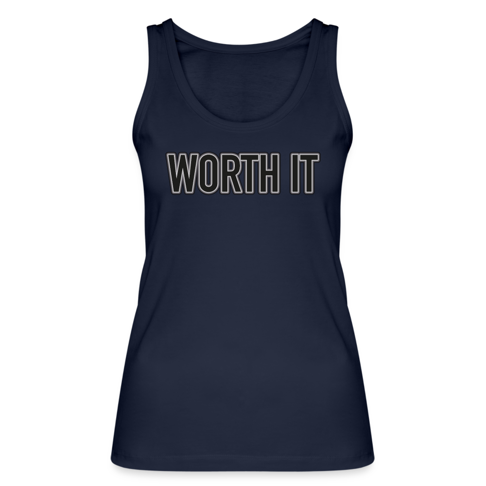Worth it - Frauen Bio Tank Top - Navy