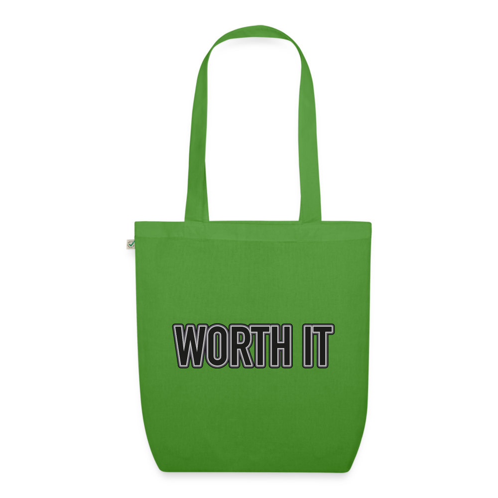 Worth it - Stoffbeutel aus 100% Bio-Baumwolle - Blattgrün
