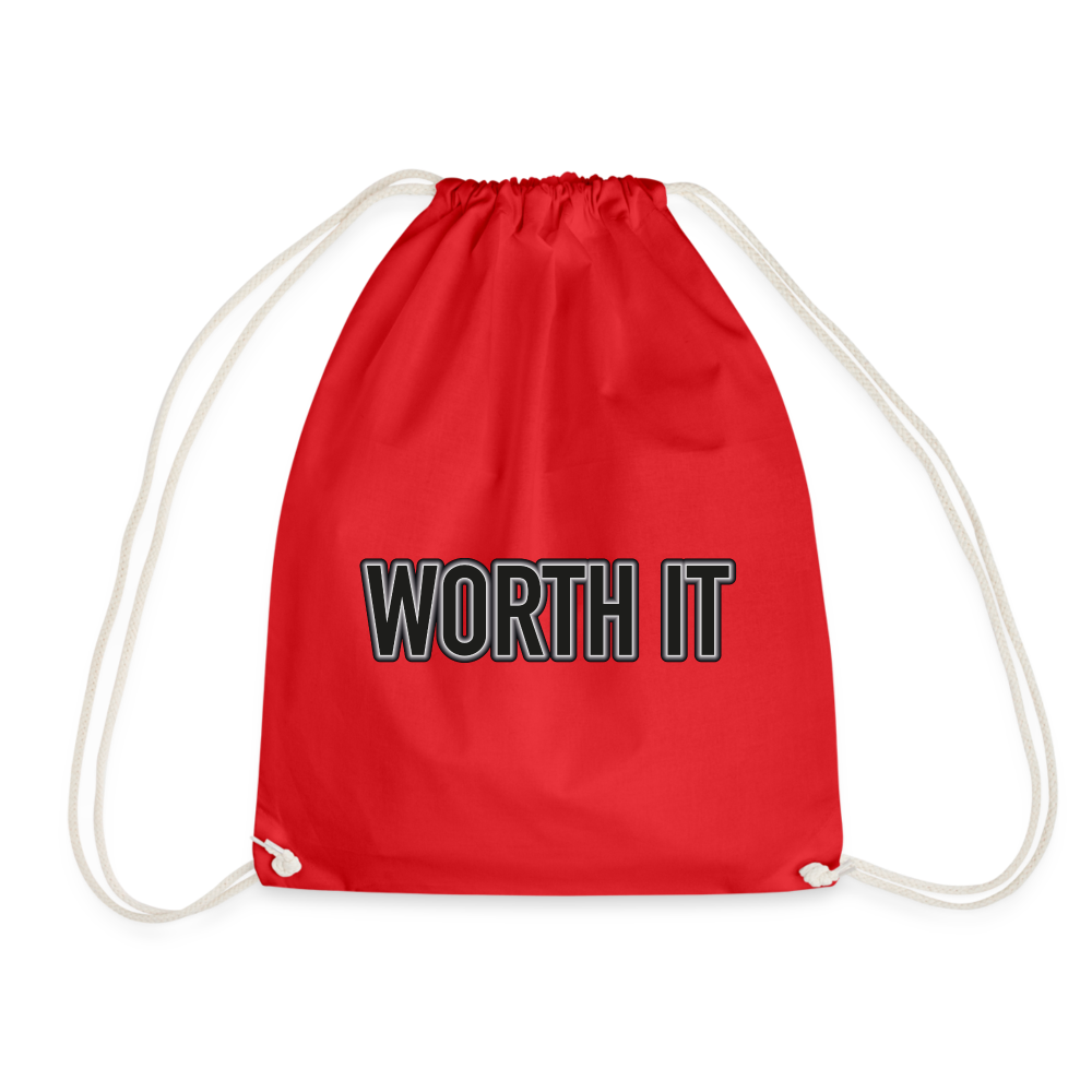 Worth it - Turnbeutel aus 100% Baumwolle - Rot