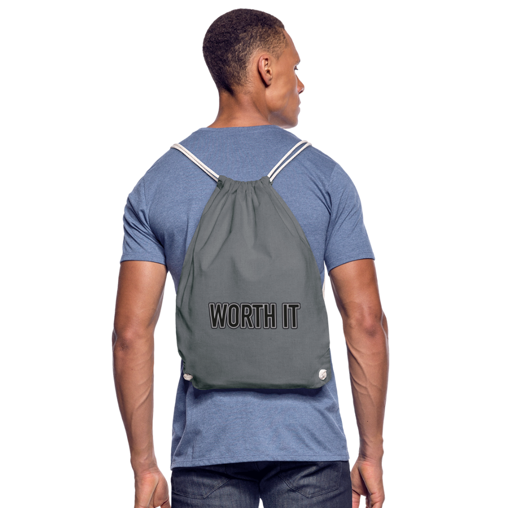 Worth it - Turnbeutel aus 100% Baumwolle - Grau