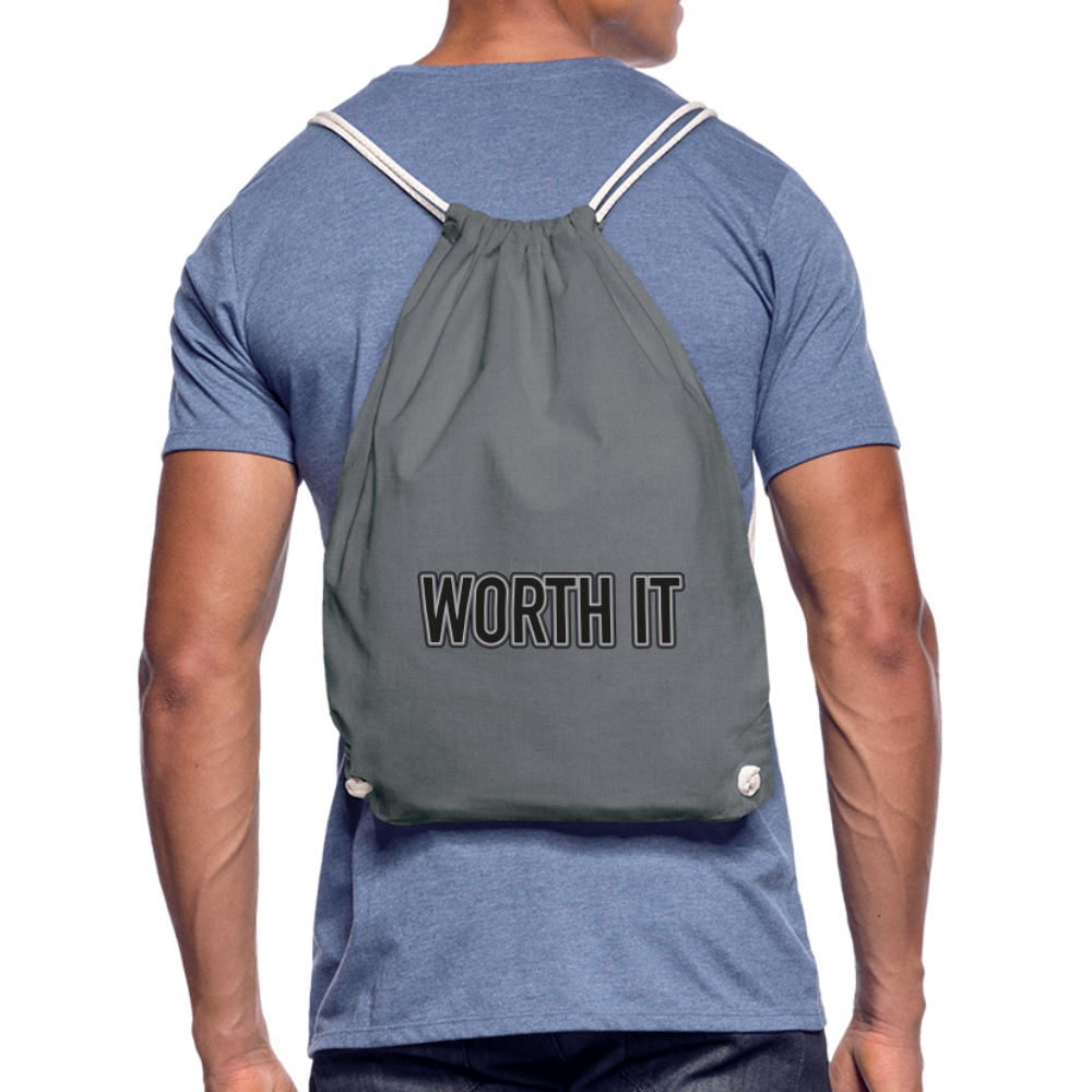 Worth it - Turnbeutel aus 100% Baumwolle - Grau