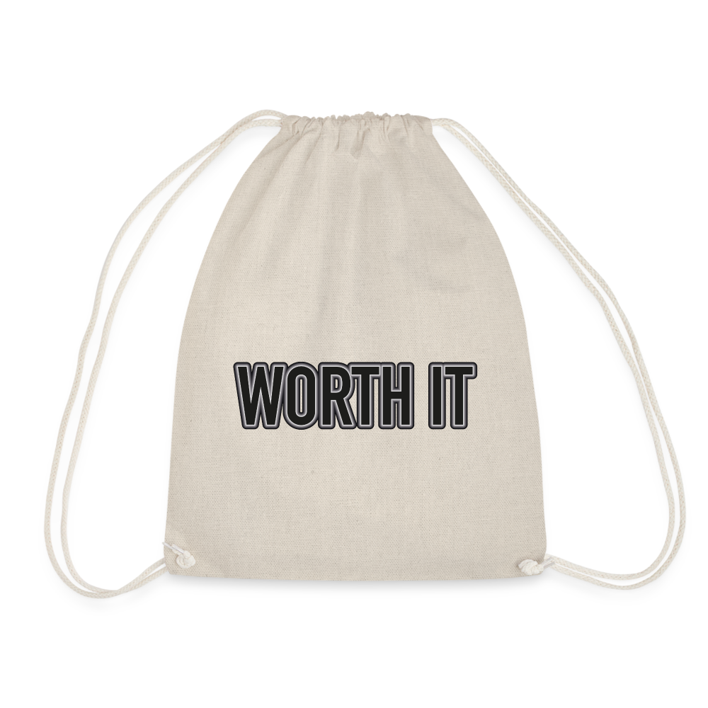 Worth it - Turnbeutel aus 100% Baumwolle - Natur