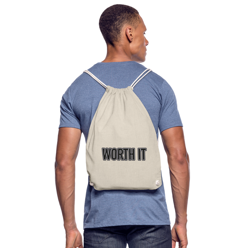 Worth it - Turnbeutel aus 100% Baumwolle - Natur