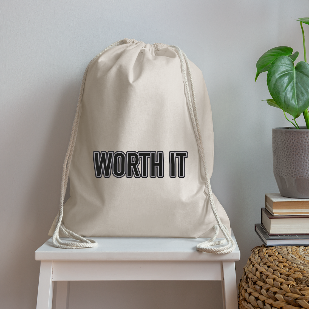 Worth it - Turnbeutel aus 100% Baumwolle - Natur