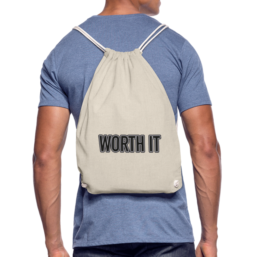 Worth it - Turnbeutel aus 100% Baumwolle - Natur