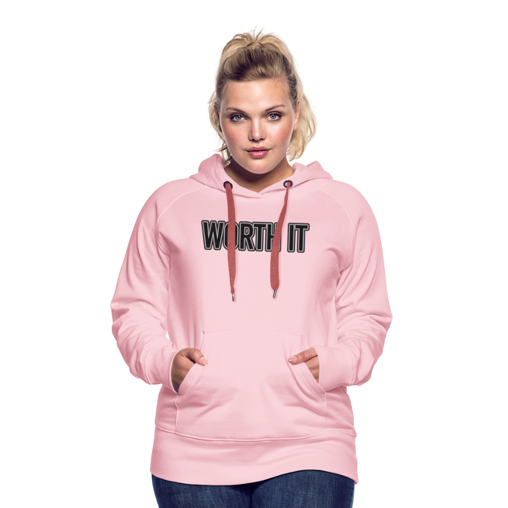 Worth it - Frauen Hoodie - Kristallrosa