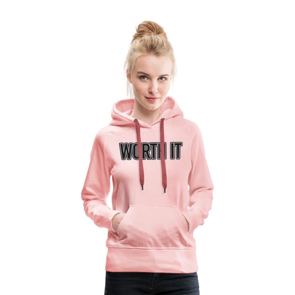 Worth it - Frauen Hoodie - Kristallrosa