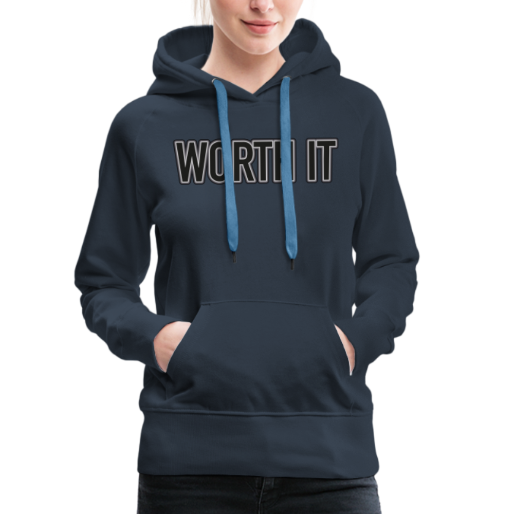 Worth it - Frauen Hoodie - Navy
