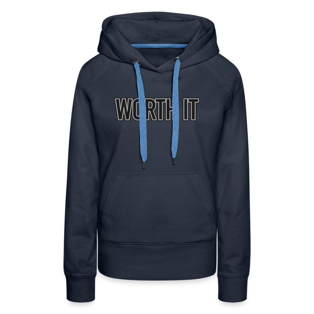 Worth it - Frauen Hoodie - Navy