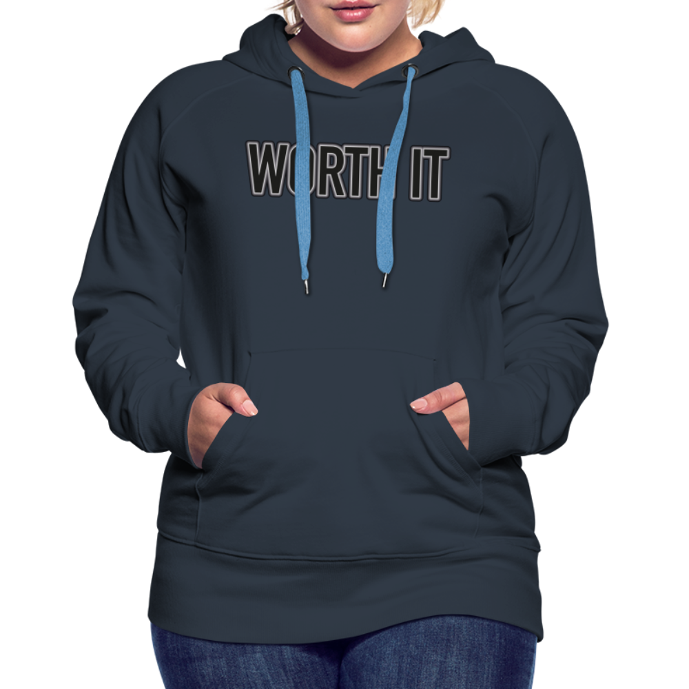 Worth it - Frauen Hoodie - Navy