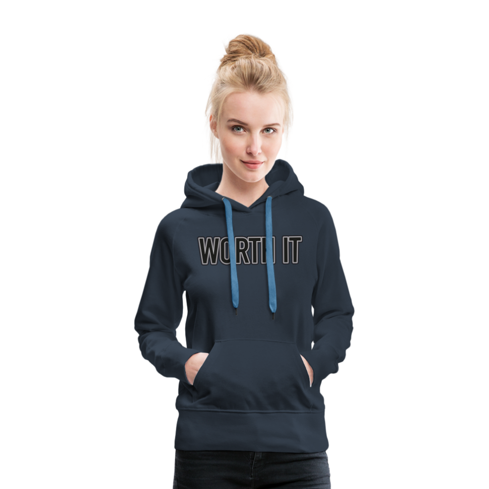 Worth it - Frauen Hoodie - Navy