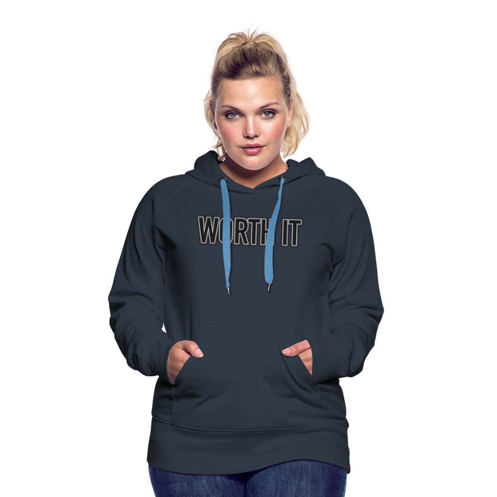 Worth it - Frauen Hoodie - Navy