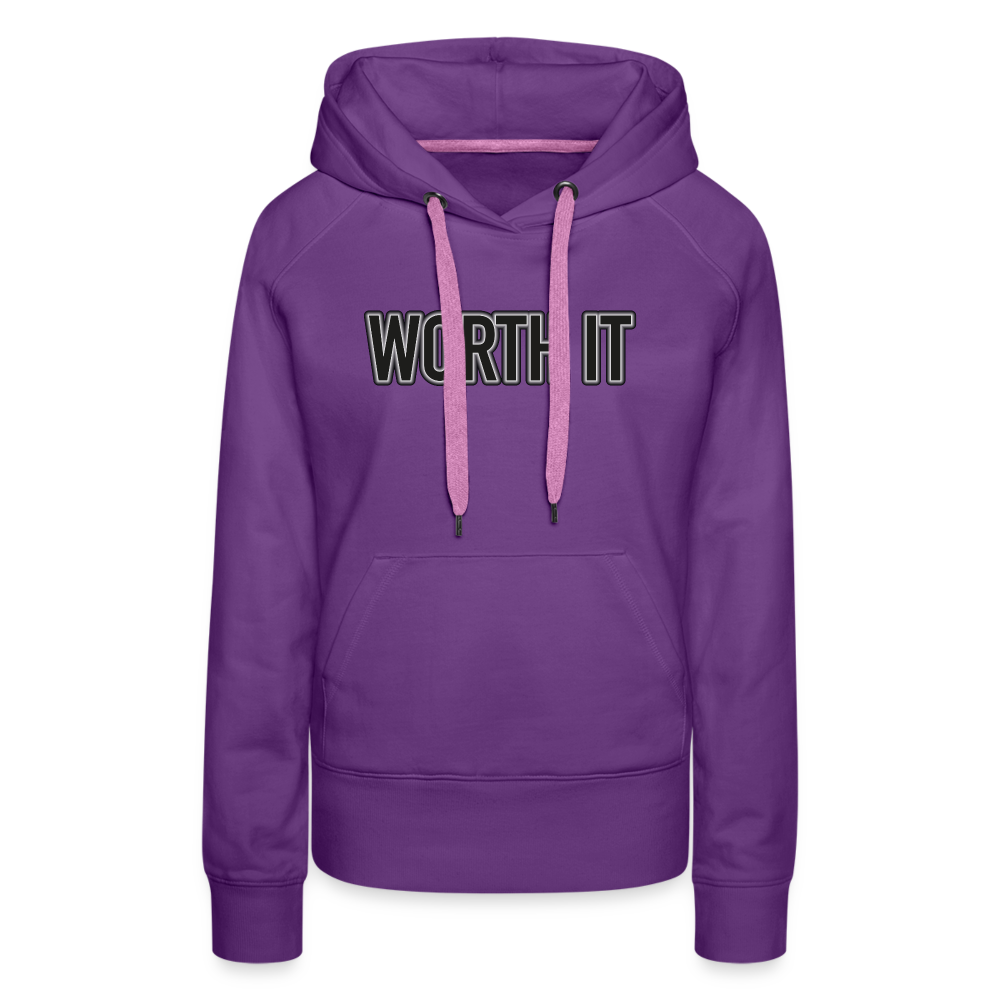Worth it - Frauen Hoodie - Purple