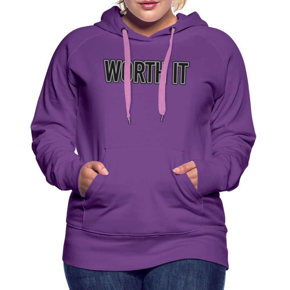 Worth it - Frauen Hoodie - Purple