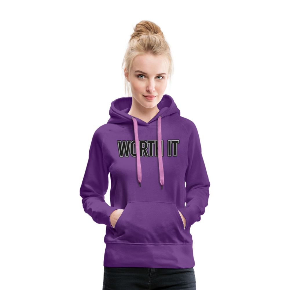 Worth it - Frauen Hoodie - Purple