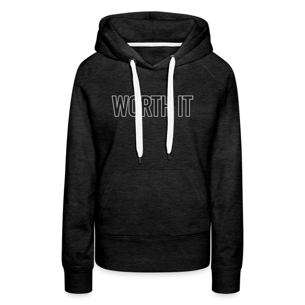 Worth it - Frauen Hoodie - Anthrazit
