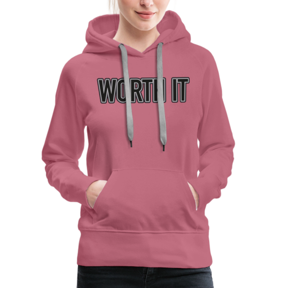 Worth it - Frauen Hoodie - Malve
