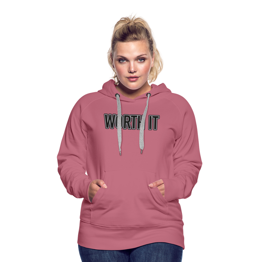 Worth it - Frauen Hoodie - Malve