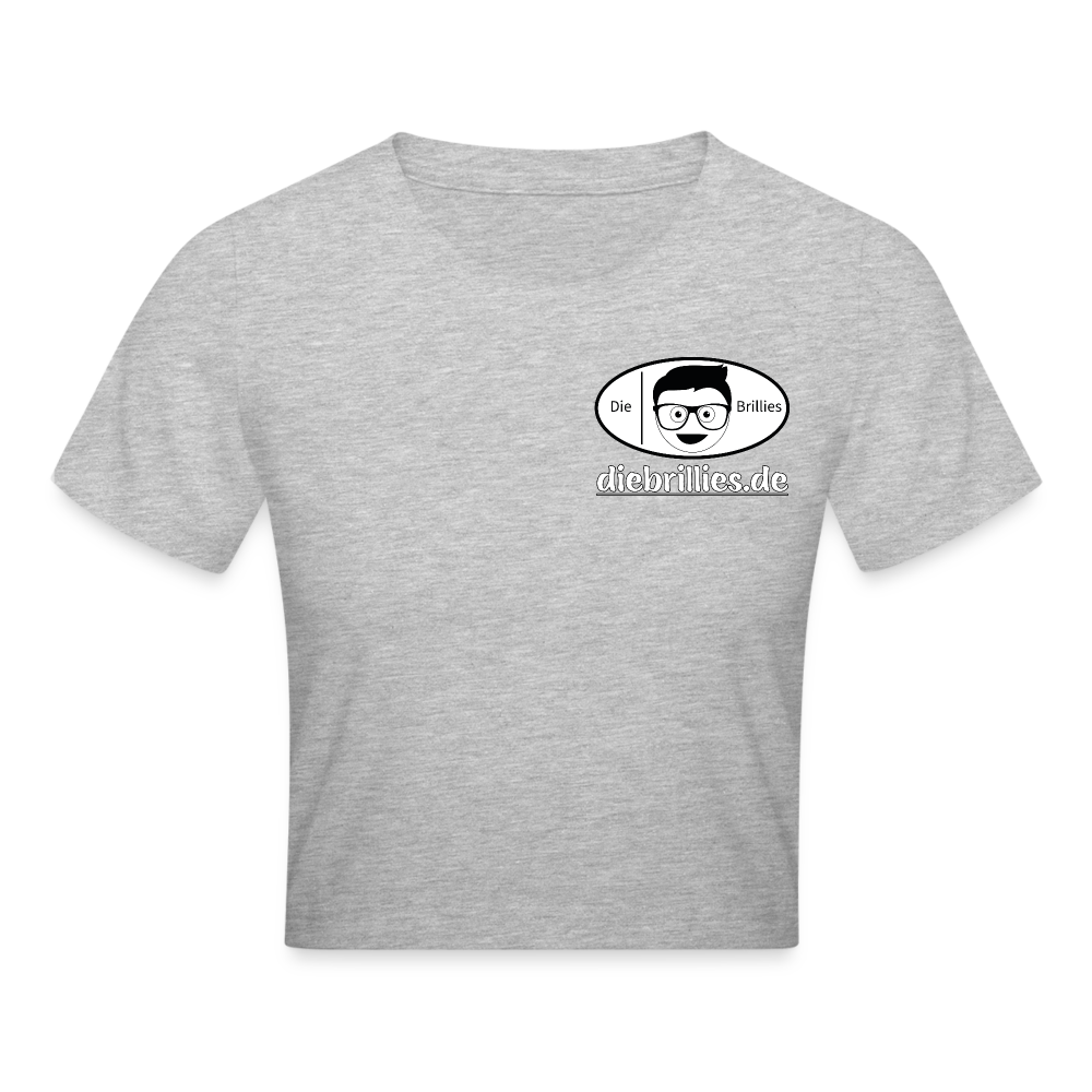 Die Brillies Fanedition - Crop T-Shirt - Grau meliert