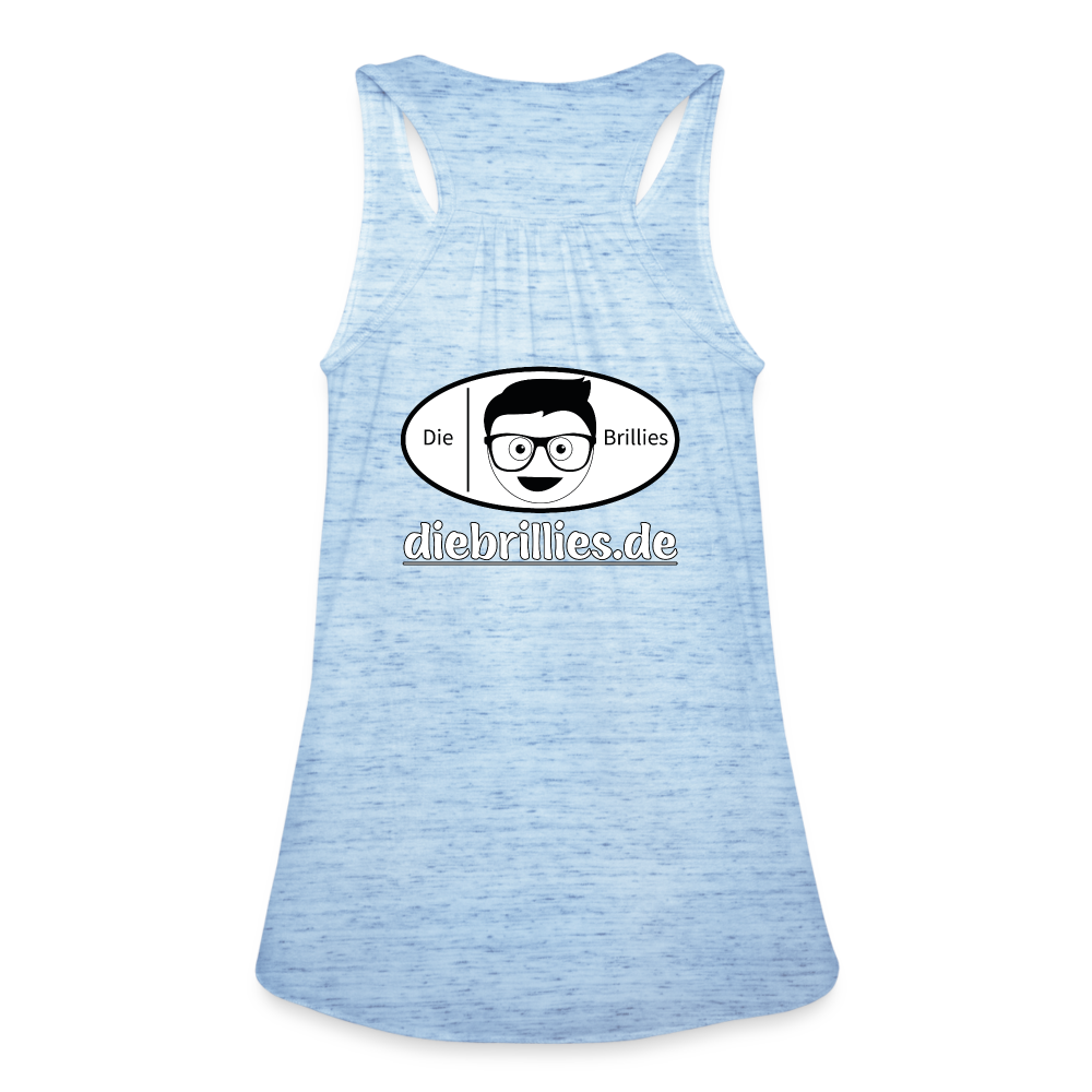 Die Brillies Fanedition - Federleichtes Frauen Tank Top - Blau meliert