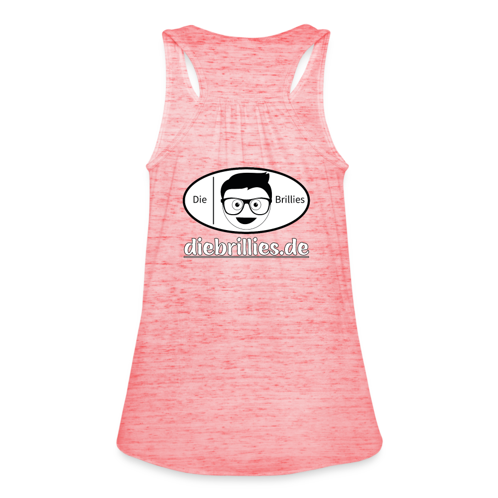 Die Brillies Fanedition - Federleichtes Frauen Tank Top - Rot meliert