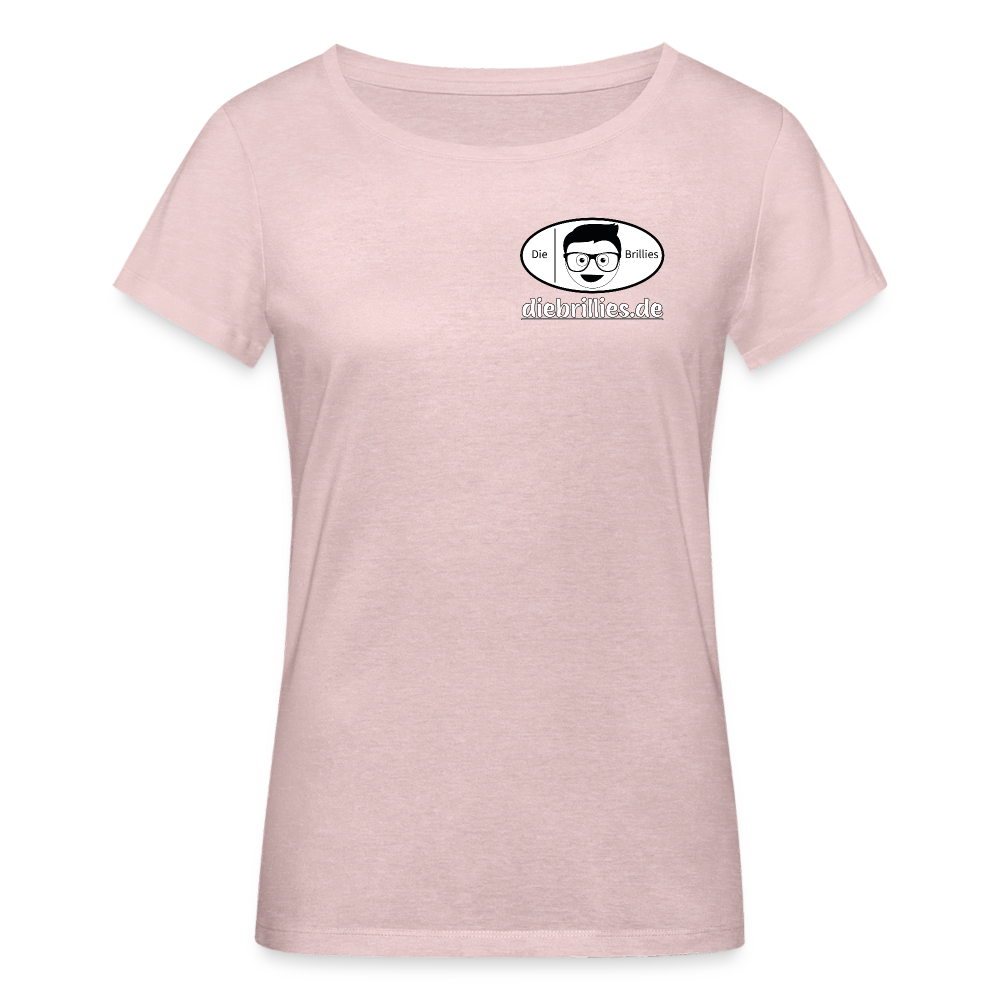 Die Brillies Fanedition - Frauen T-Shirt aus 100% Bio-Baumwolle - Rosa-Creme meliert