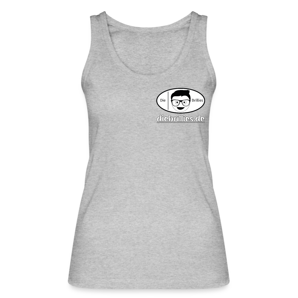 Die Brillies Fanedition - Frauen Tank Top aus 100% Bio-Baumwolle - Grau meliert