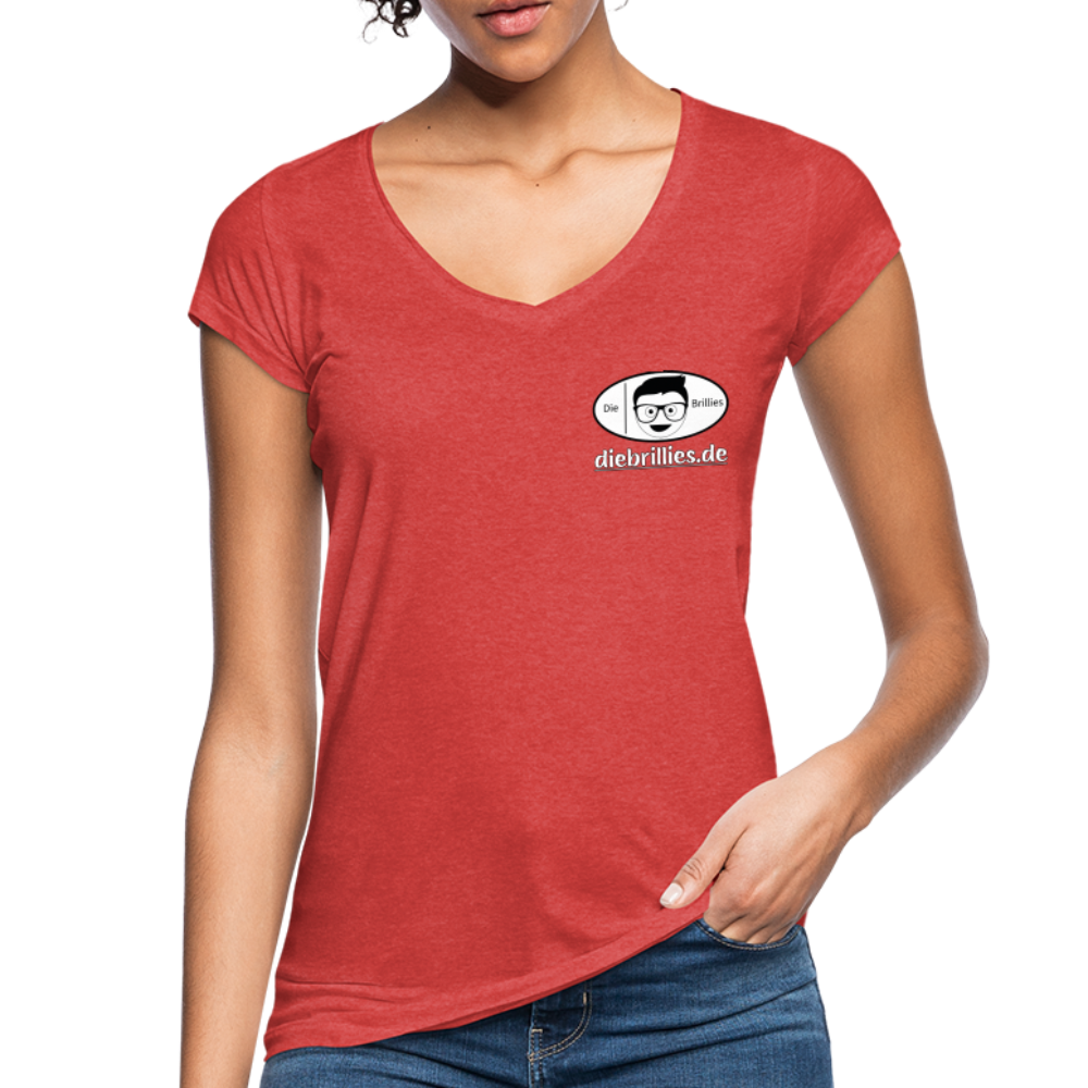 Die Brillies Fanedition - Frauen Vintage T-Shirt - Rot meliert