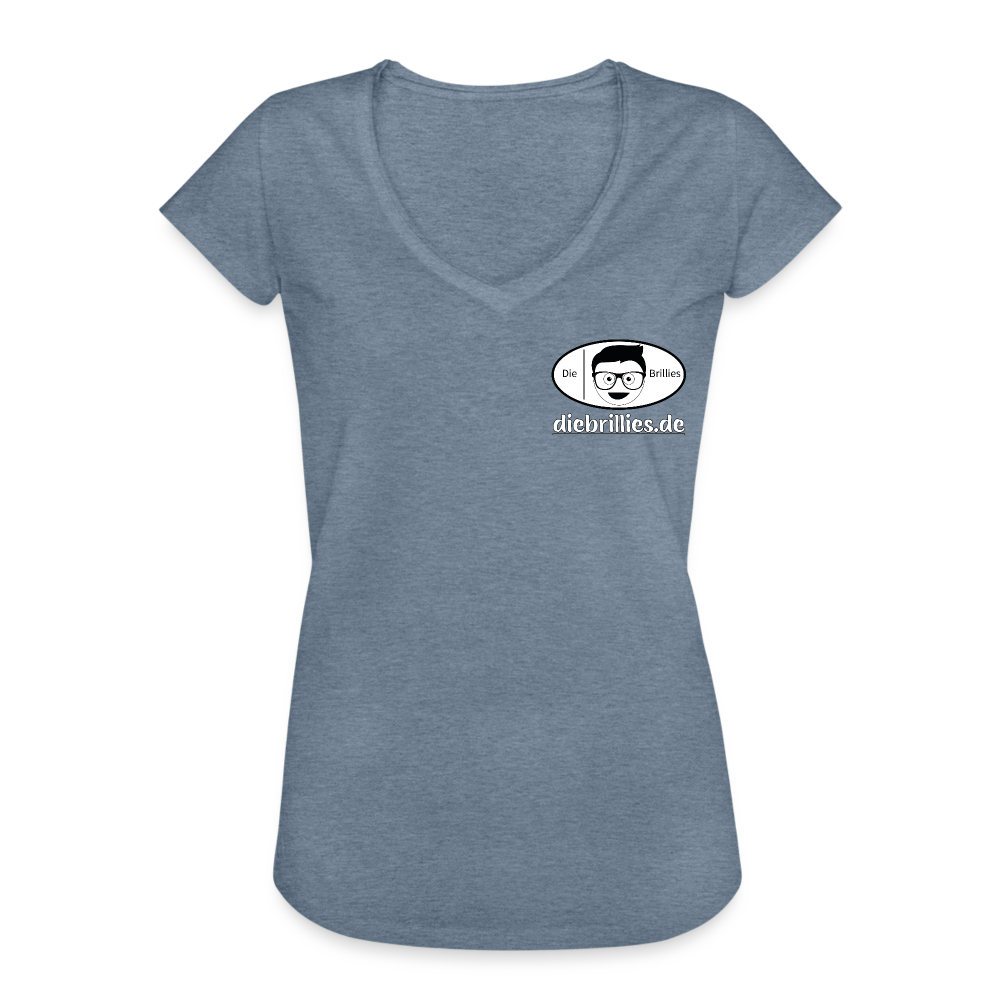 Die Brillies Fanedition - Frauen Vintage T-Shirt - Vintage Denim