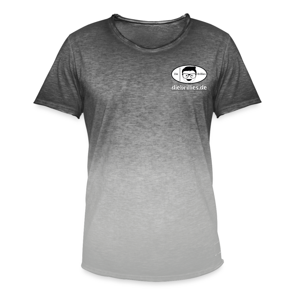 Die Brillies Fanedition - Männer T-Shirt mit Farbverlauf - Dip Dye Grau