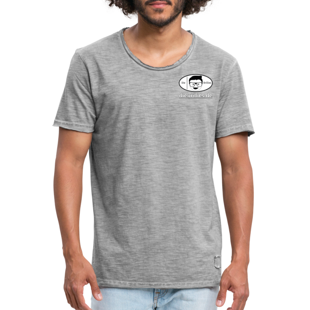 Die Brillies Fanedition - Männer Vintage T-Shirt - Vintage Grau