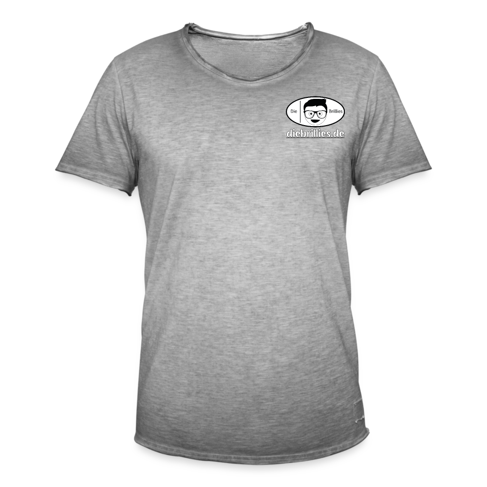 Die Brillies Fanedition - Männer Vintage T-Shirt - Vintage Grau