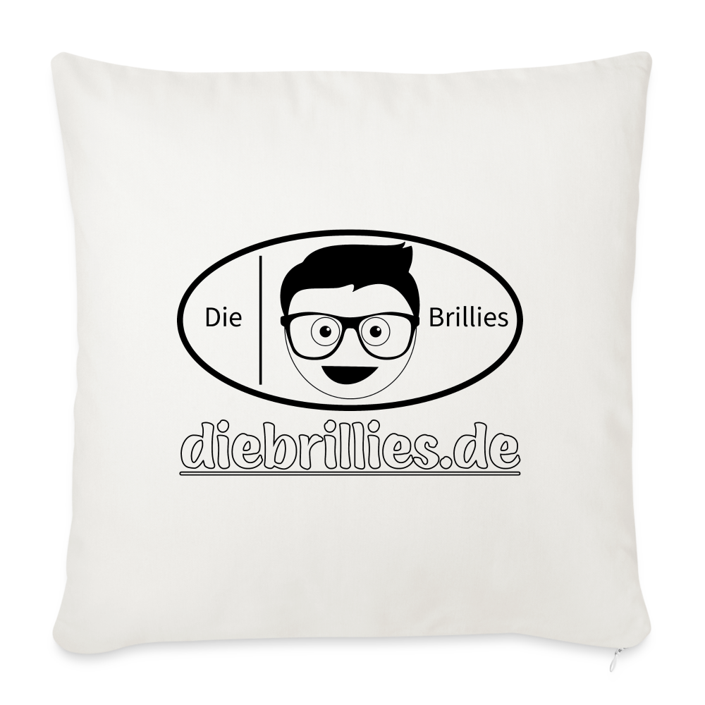Die Brillies Fanedition - Sofakissen mit Füllung 44 x 44 cm - Naturweiß