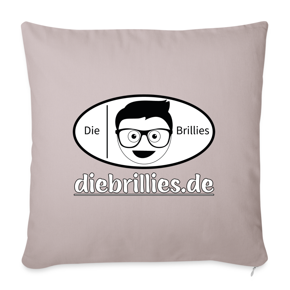 Die Brillies Fanedition - Sofakissen mit Füllung 44 x 44 cm - helles Taupe