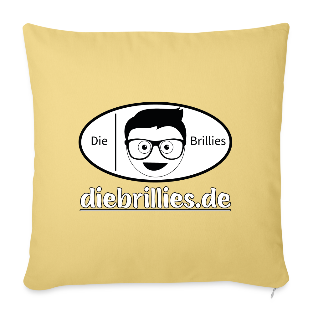 Die Brillies Fanedition - Sofakissen mit Füllung 44 x 44 cm - Hellgelb