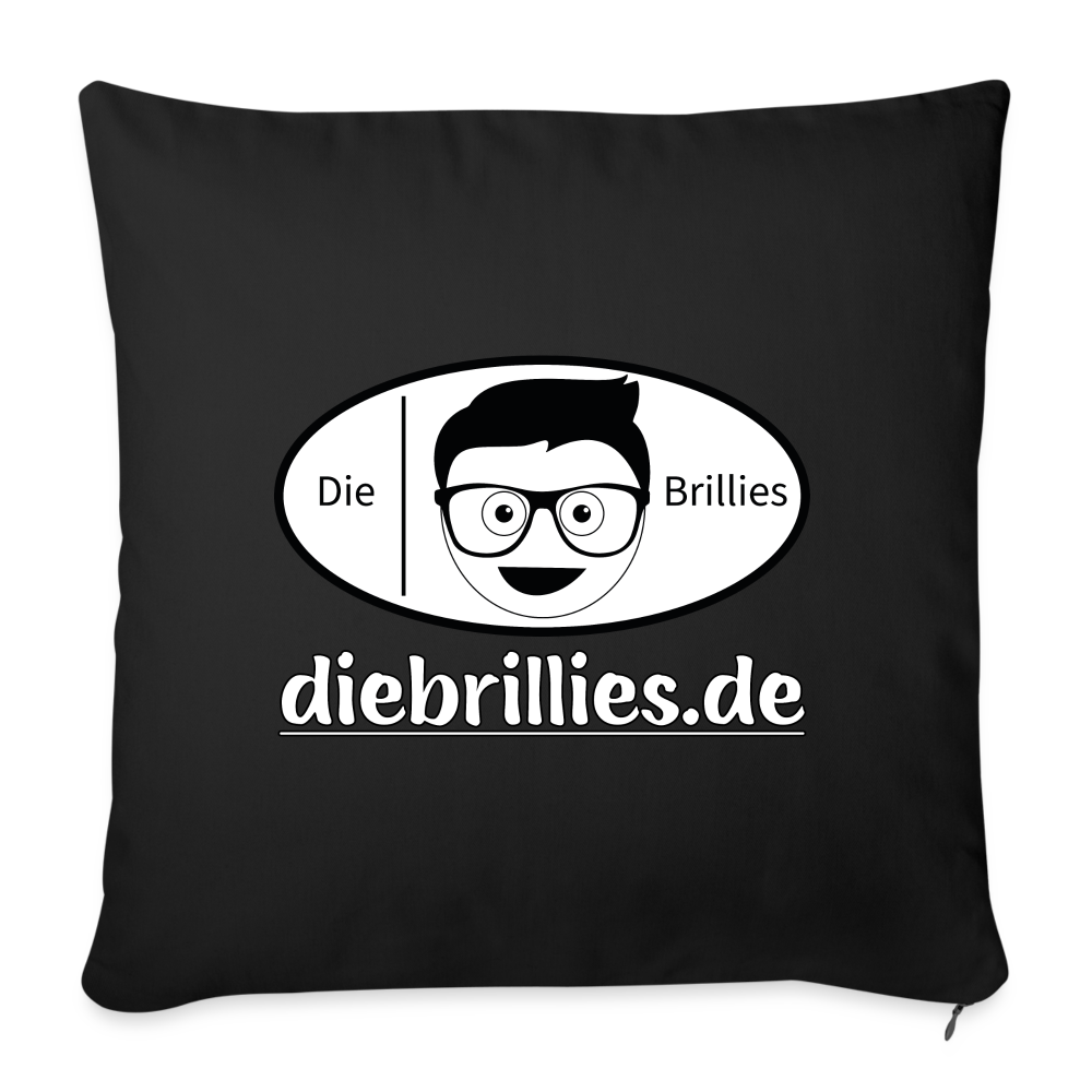 Die Brillies Fanedition - Sofakissenbezug 44 x 44 cm - Schwarz