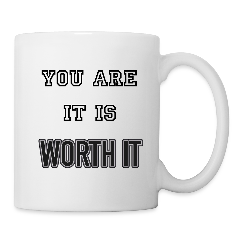 Worth it - Tasse 325 ml - weiß