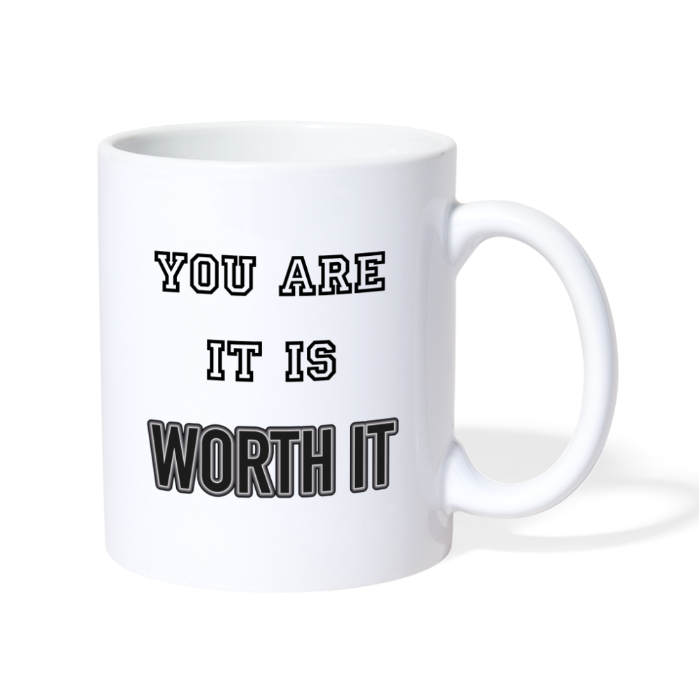 Worth it - Tasse 325 ml - weiß