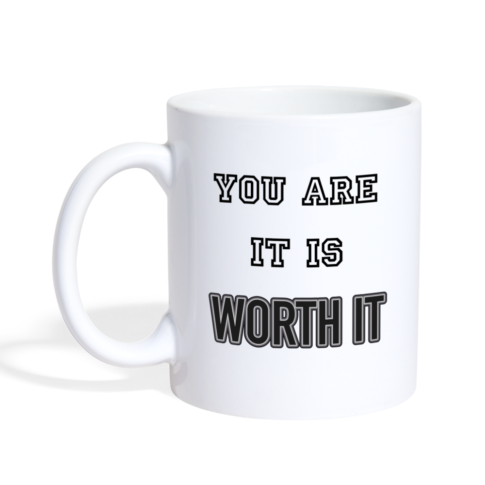 Worth it - Tasse 325 ml - weiß