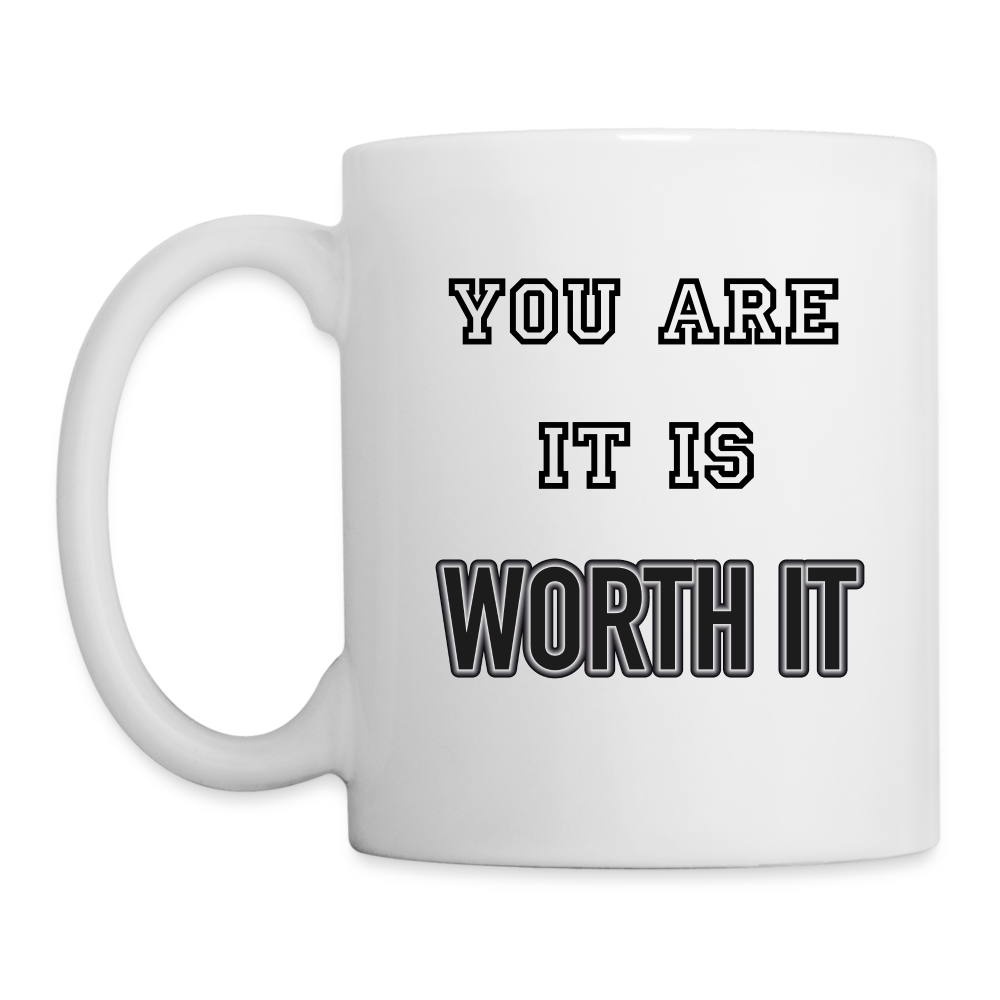 Worth it - Tasse 325 ml - weiß