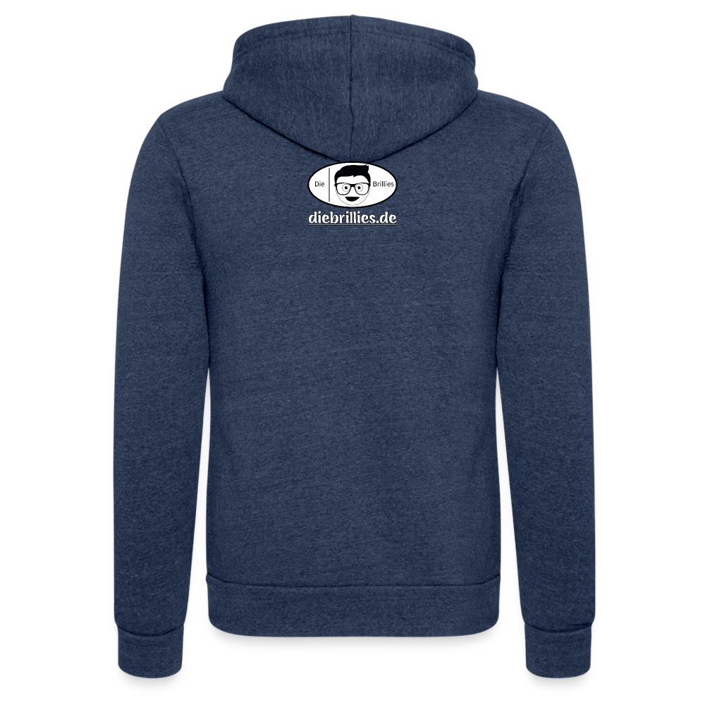 Die Brillies Fanedition - Unisex Tri-Blend Kapuzenjacke - Navy meliert