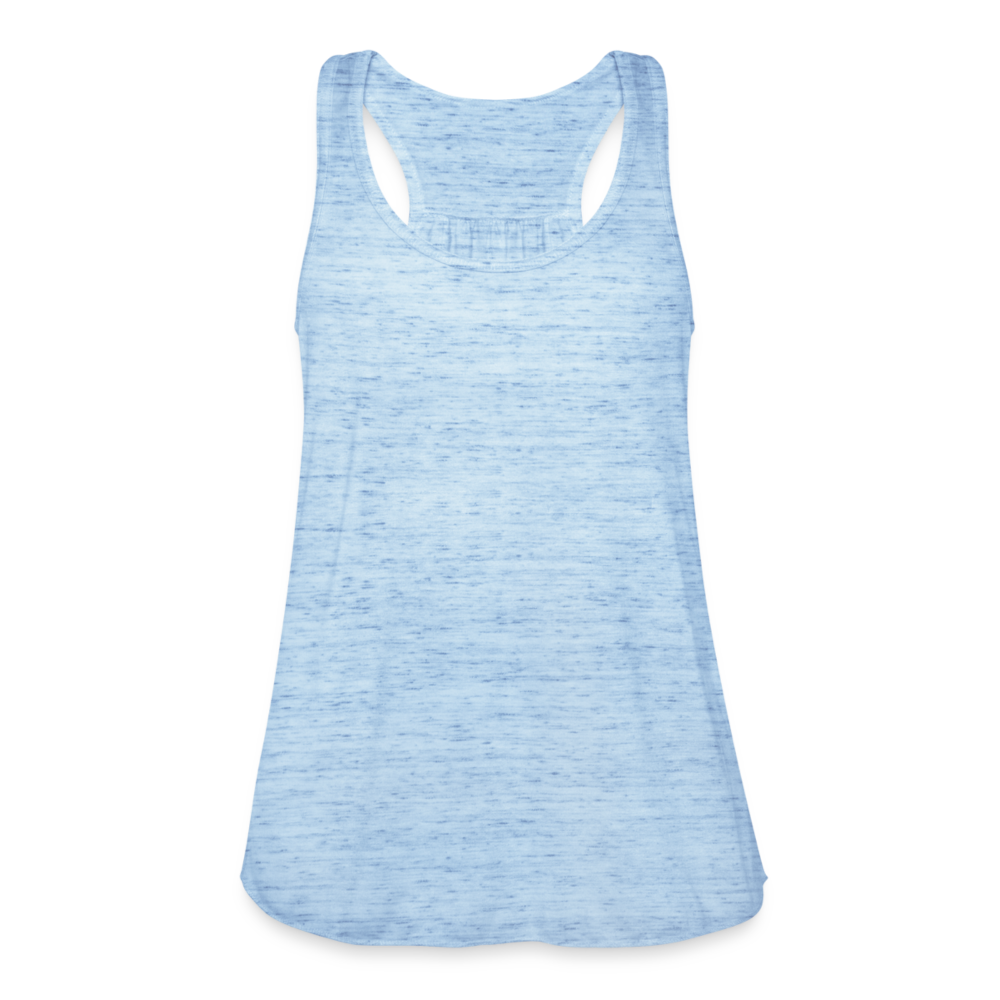 Bevor jemand fragt... WEIL ICH'S KANN! - Federleichtes Frauen Tank Top - Blau meliert