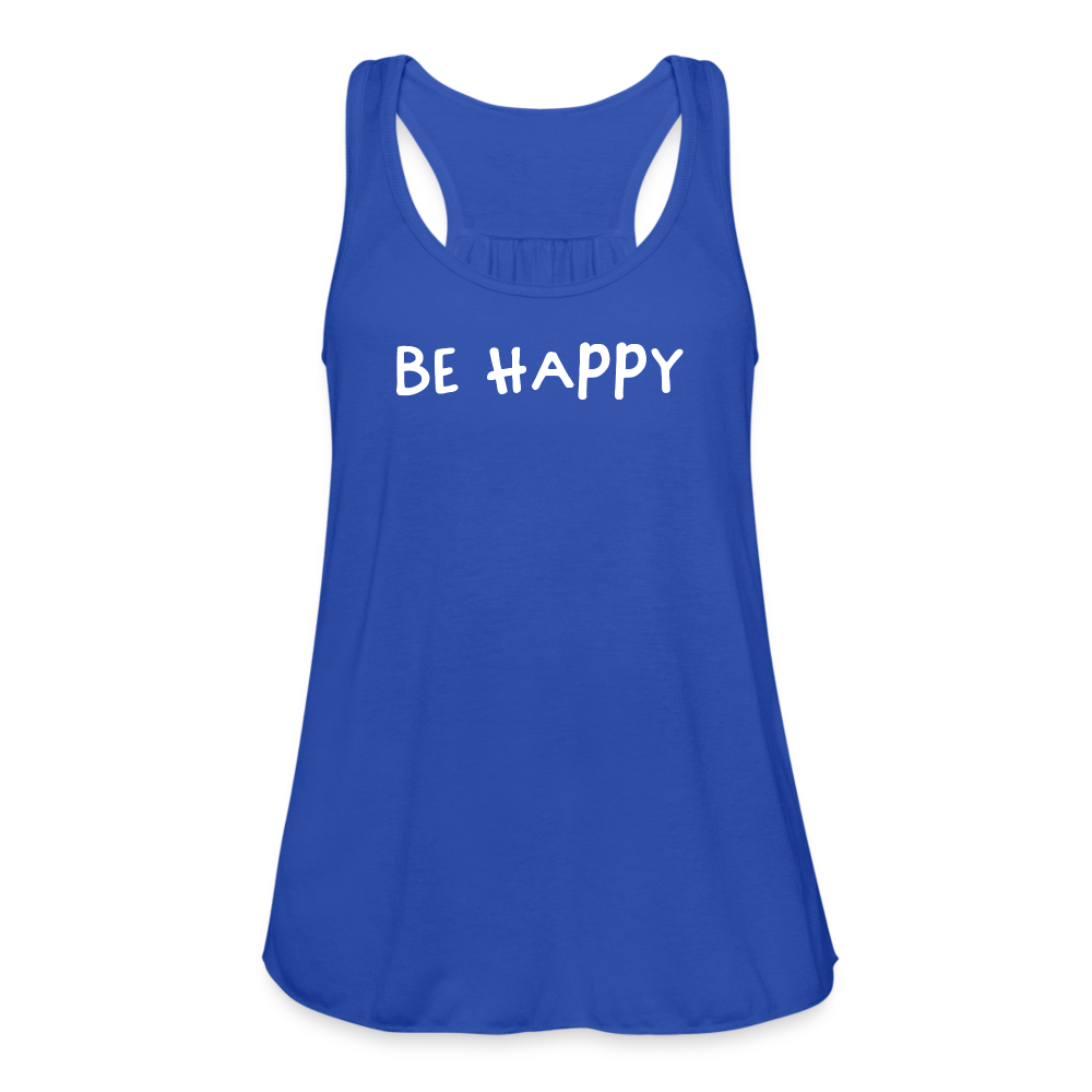 Be Happy - Federleichtes Frauen Tank Top - Royalblau