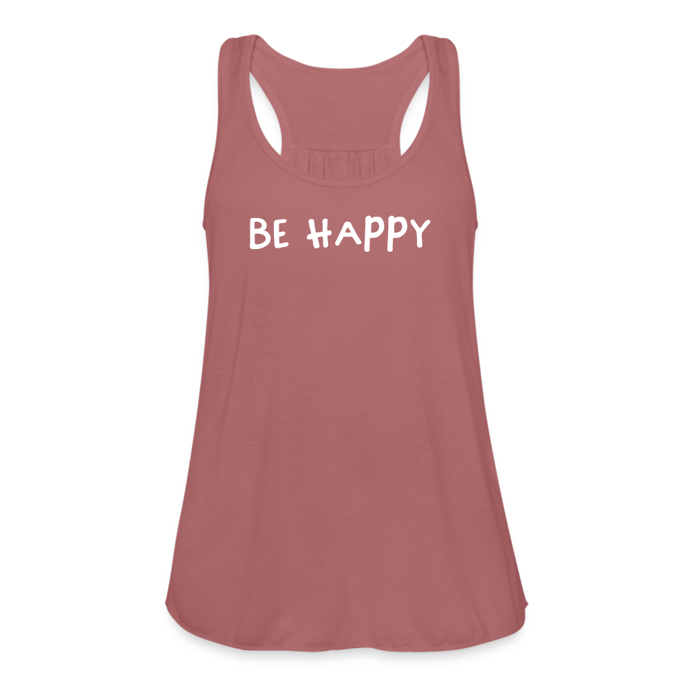 Be Happy - Federleichtes Frauen Tank Top - Vintage Rosa